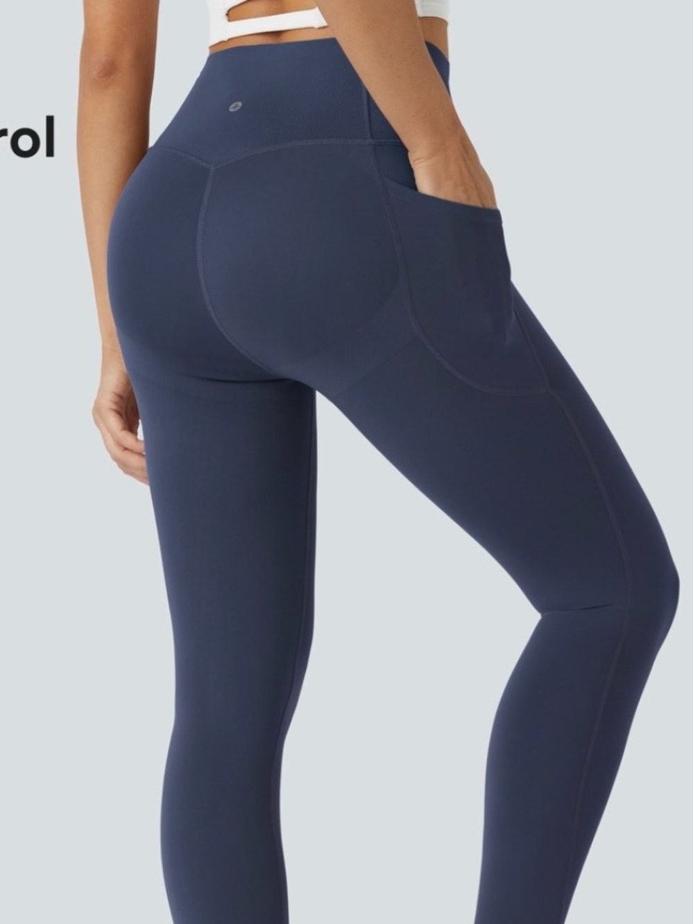 HALARA Butt Lifting Tummy Control Navy High-Waist Performance Leggings